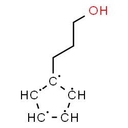 ChemSpider 2D Image | 1-(3-Hydroxypropyl)-1,2,3,4,5-cyclopentanepentayl | C8H11O