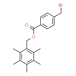 ChemSpider 2D Image | Pentamethylbenzyl 4-(bromomethyl)benzoate | C20H23BrO2