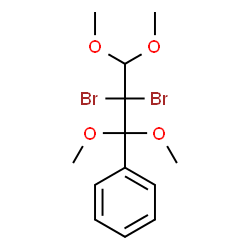 ChemSpider 2D Image | (2,2-Dibromo-1,1,3,3-tetramethoxypropyl)benzene | C13H18Br2O4