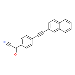 ChemSpider 2D Image | [4-(2-Naphthylethynyl)phenyl](oxo)acetonitrile | C20H11NO