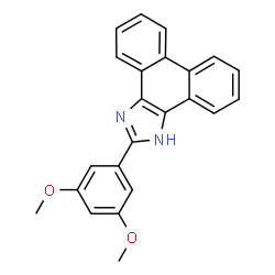 ChemSpider 2D Image | 2-(3,5-Dimethoxyphenyl)-1H-phenanthro[9,10-d]imidazole | C23H18N2O2
