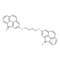 ChemSpider 2D Image | 2,2'-[1,4-Butanediylbis(oxy)]bis(4H-cyclopenta[def]phenanthren-4-one) | C34H22O4