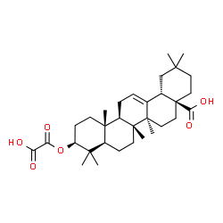 ChemSpider 2D Image | (3beta)-3-[(Carboxycarbonyl)oxy]olean-12-en-28-oic acid | C32H48O6