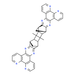 ChemSpider 2D Image | (1R,5S,24R,28S)-3,26-Dimethyl-7,13,16,22,30,36,39,45-octaazatetradecacyclo[26.18.1.1~5,24~.0~2,27~.0~3,26~.0~4,25~.0~6,23~.0~8,21~.0~9,14~.0~15,20~.0~29,46~.0~31,44~.0~32,37~.0~38,43~]octatetraconta-6
,8(21),9(14),10,12,15(20),16,18,22,29,31(44),32(37),33,35,38(43),39,41,45-octadecaene | C42H30N8