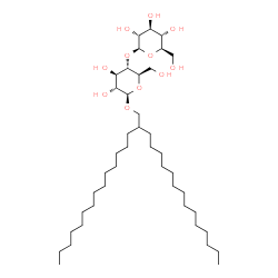 ChemSpider 2D Image | 2-Tetradecylhexadecyl 4-O-beta-D-glucopyranosyl-beta-D-glucopyranoside | C42H82O11