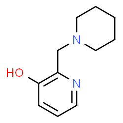 ChemSpider 2D Image | 2-(1-Piperidinylmethyl)-3-pyridinol | C11H16N2O