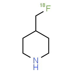 ChemSpider 2D Image | 4-[(~18~F)Fluoromethyl]piperidine | C6H1218FN
