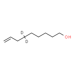 ChemSpider 2D Image | (6,6-~2~H_2_)-8-Nonen-1-ol | C9H16D2O
