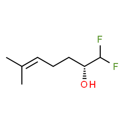 ChemSpider 2D Image | (2R)-1,1-Difluoro-6-methyl-5-hepten-2-ol | C8H14F2O