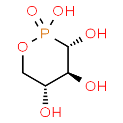 ChemSpider 2D Image | (3S,4S,5R)-1,2-Oxaphosphinane-2,3,4,5-tetrol 2-oxide | C4H9O6P