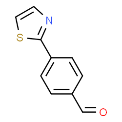 ChemSpider 2D Image | 4-Thiazol-2-yl-benzaldehyde | C10H7NOS