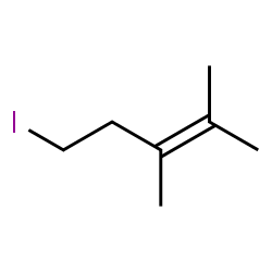 ChemSpider 2D Image | 5-Iodo-2,3-dimethyl-2-pentene | C7H13I