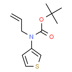 ChemSpider 2D Image | 2-Methyl-2-propanyl allyl(3-thienyl)carbamate | C12H17NO2S