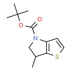 ChemSpider 2D Image | 2-Methyl-2-propanyl 6-methyl-5,6-dihydro-4H-thieno[3,2-b]pyrrole-4-carboxylate | C12H17NO2S