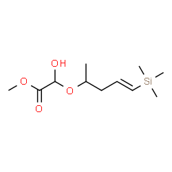 ChemSpider 2D Image | Methyl hydroxy{[(4E)-5-(trimethylsilyl)-4-penten-2-yl]oxy}acetate | C11H22O4Si