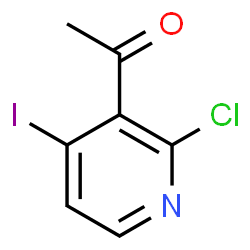 ChemSpider 2D Image | 1-(2-Chloro-4-iodo-3-pyridinyl)ethanone | C7H5ClINO