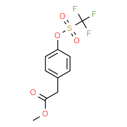 ChemSpider 2D Image | Methyl (4-{[(trifluoromethyl)sulfonyl]oxy}phenyl)acetate | C10H9F3O5S