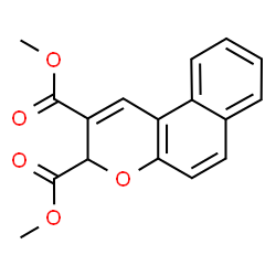 ChemSpider 2D Image | Dimethyl 3H-benzo[f]chromene-2,3-dicarboxylate | C17H14O5
