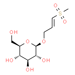 ChemSpider 2D Image | (2E)-3-(Methylsulfonyl)-2-propen-1-yl beta-D-glucopyranoside | C10H18O8S