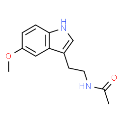 ChemSpider 2D图像|褪黑素| C13H16N2O2
