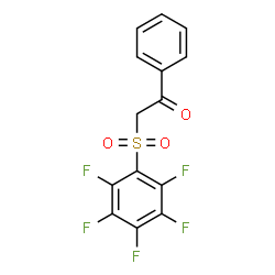 ChemSpider 2D Image | 2-[(Pentafluorophenyl)sulfonyl]-1-phenylethanone | C14H7F5O3S