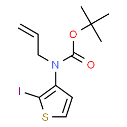 ChemSpider 2D Image | 2-Methyl-2-propanyl allyl(2-iodo-3-thienyl)carbamate | C12H16INO2S