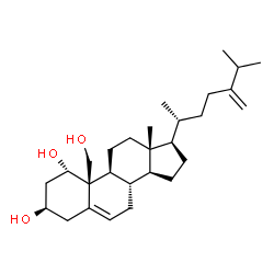 ChemSpider 2D Image | (1alpha,3beta)-Ergosta-5,24(28)-diene-1,3,19-triol | C28H46O3