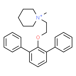 ChemSpider 2D Image | 1-Methyl-1-[2-(1,1':3',1''-terphenyl-2'-yloxy)ethyl]piperidinium | C26H30NO