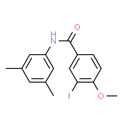 ChemSpider 2D Image | N-(3,5-Dimethylphenyl)-3-iodo-4-methoxybenzamide | C16H16INO2