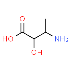 ChemSpider 2D Image | 3-amino-2-hydroxybutanoic acid | C4H9NO3