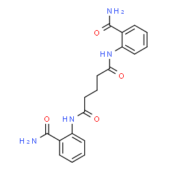 ChemSpider 2D Image | N,N'-Bis(2-carbamoylphenyl)pentanediamide | C19H20N4O4