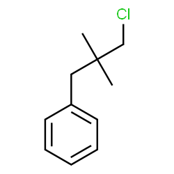 ChemSpider 2D Image | (3-Chloro-2,2-dimethylpropyl)benzene | C11H15Cl