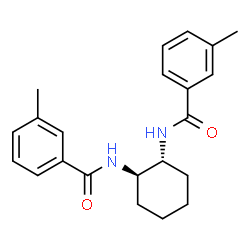 ChemSpider 2D Image | N,N'-(1R,2R)-1,2-Cyclohexanediylbis(3-methylbenzamide) | C22H26N2O2