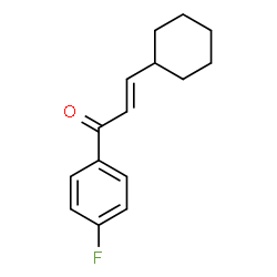 ChemSpider 2D Image | (2E)-3-Cyclohexyl-1-(4-fluorophenyl)-2-propen-1-one | C15H17FO