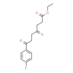 ChemSpider 2D Image | Ethyl 7-(4-fluorophenyl)-4,7-dioxoheptanoate | C15H17FO4