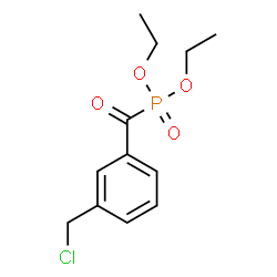 ChemSpider 2D Image | Diethyl [3-(chloromethyl)benzoyl]phosphonate | C12H16ClO4P
