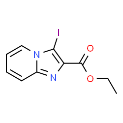 ChemSpider 2D Image | Ethyl 3-iodoimidazo[1,2-a]pyridine-2-carboxylate | C10H9IN2O2