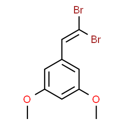 ChemSpider 2D Image | 1-(2,2-Dibromovinyl)-3,5-dimethoxybenzene | C10H10Br2O2