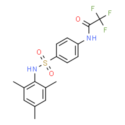 ChemSpider 2D Image | 2,2,2-Trifluoro-N-[4-(mesitylsulfamoyl)phenyl]acetamide | C17H17F3N2O3S