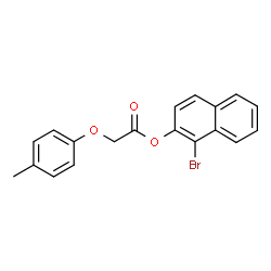 ChemSpider 2D Image | 1-Bromo-2-naphthyl (4-methylphenoxy)acetate | C19H15BrO3