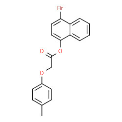 ChemSpider 2D Image | 4-Bromo-1-naphthyl (4-methylphenoxy)acetate | C19H15BrO3