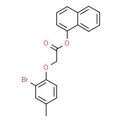 ChemSpider 2D Image | 1-Naphthyl (2-bromo-4-methylphenoxy)acetate | C19H15BrO3