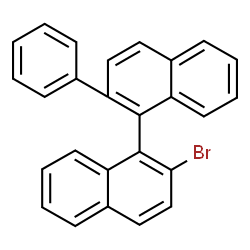 ChemSpider 2D Image | 2-Bromo-2'-phenyl-1,1'-binaphthalene | C26H17Br