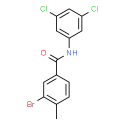 ChemSpider 2D Image | 3-Bromo-N-(3,5-dichlorophenyl)-4-methylbenzamide | C14H10BrCl2NO