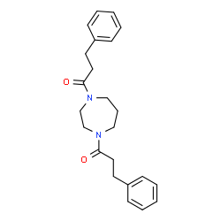 ChemSpider 2D Image | 1,1'-(1,4-Diazepane-1,4-diyl)bis(3-phenyl-1-propanone) | C23H28N2O2