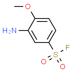 ChemSpider 2D Image | 3-Amino-4-methoxybenzenesulfonyl fluoride | C7H8FNO3S
