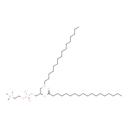 ChemSpider 2D Image | (2S)-3-(Hexadecyloxy)-2-(stearoyloxy)propyl 2-(trimethylammonio)ethyl phosphate | C42H86NO7P