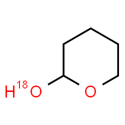 ChemSpider 2D Image | Tetrahydro-2H-pyran-2-(~18~O)ol | C5H10O18O