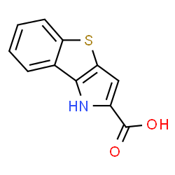 ChemSpider 2D Image | 1H-[1]Benzothieno[3,2-b]pyrrole-2-carboxylic acid | C11H7NO2S