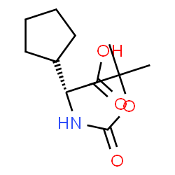 ChemSpider 2D Image | Boc-D-Cyclopentylglycine | C12H21NO4